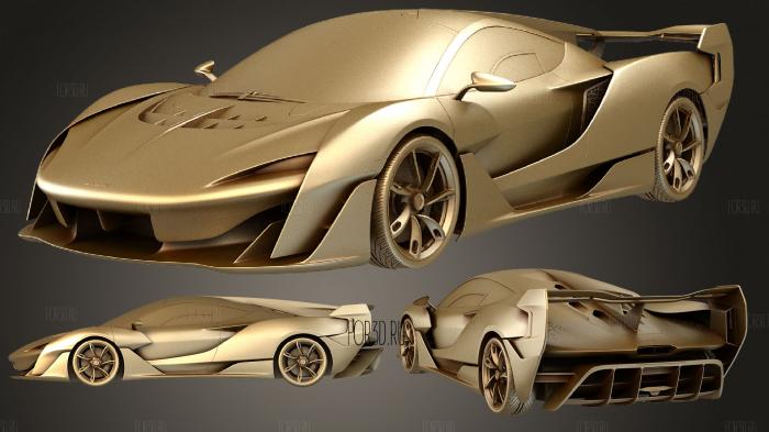 McLaren Sabre 2021 stl model for CNC